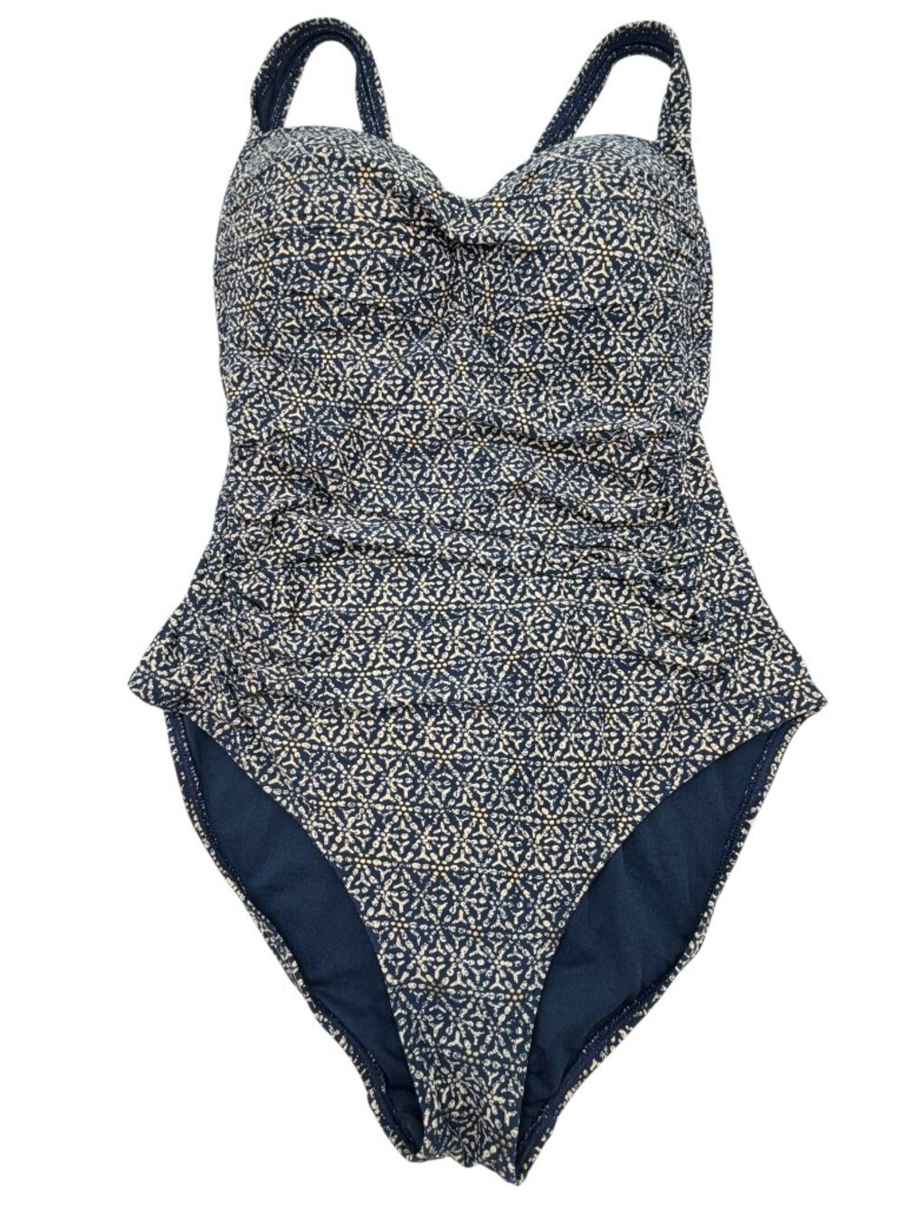 Nip Tuck Nautical Foil Joanne Navy Twist One Piece